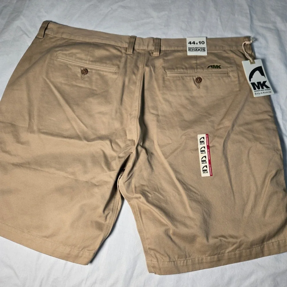 Mountain Khakis Broadway Fit Shorts‎ Mens 44x10 Khaki Tan Cotton  Outdoor NWT